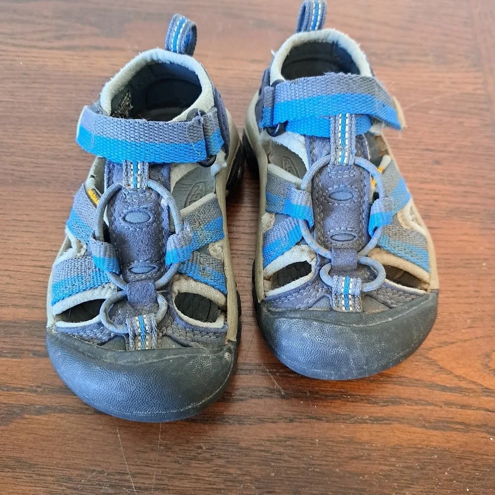 Keen Newport H2 Kids Sandals Navy Blue Water Shoes Size 8 Toddler 1022216